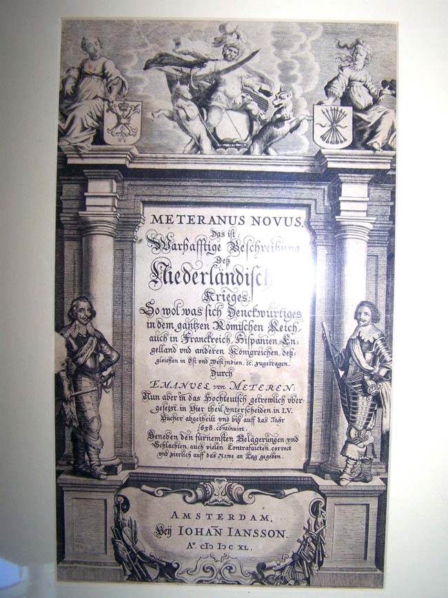 The Frontispiece of Van Meteran's 'History of the Netherlands' published in Amsterdam in 1640